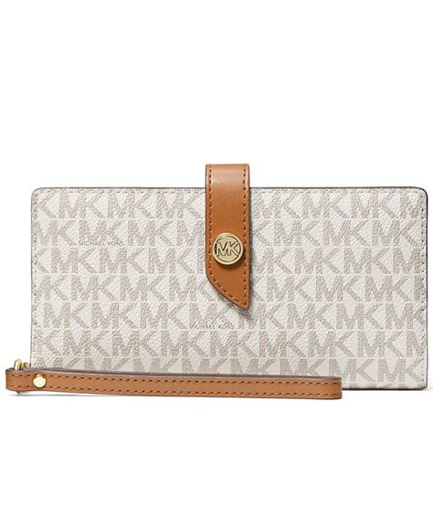 michael kors mk charm large carryall wristlet|Michael Kors MK Charm Large Carryall Leather Wristlet .